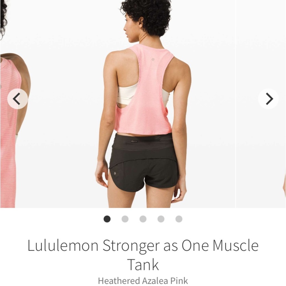 Lululemon Stronger As One tank EUC. Size 12